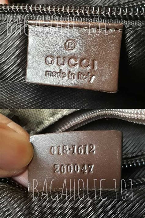 authentic gucci bag serial number